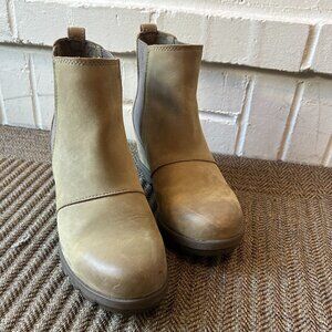 Sorel Joan Rhapsody Chelsea Wedge Women's Casual Boots - Taupe